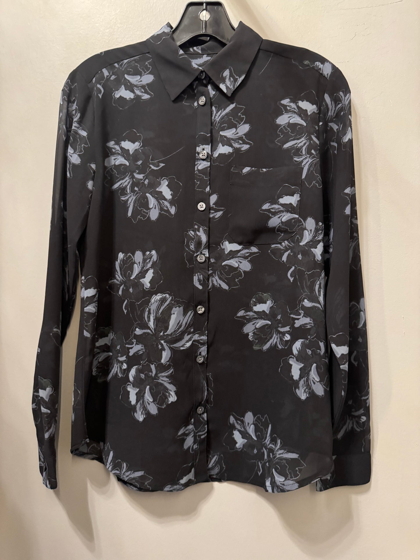 Top Long Sleeve By Ann Taylor In Black, Size: Xs