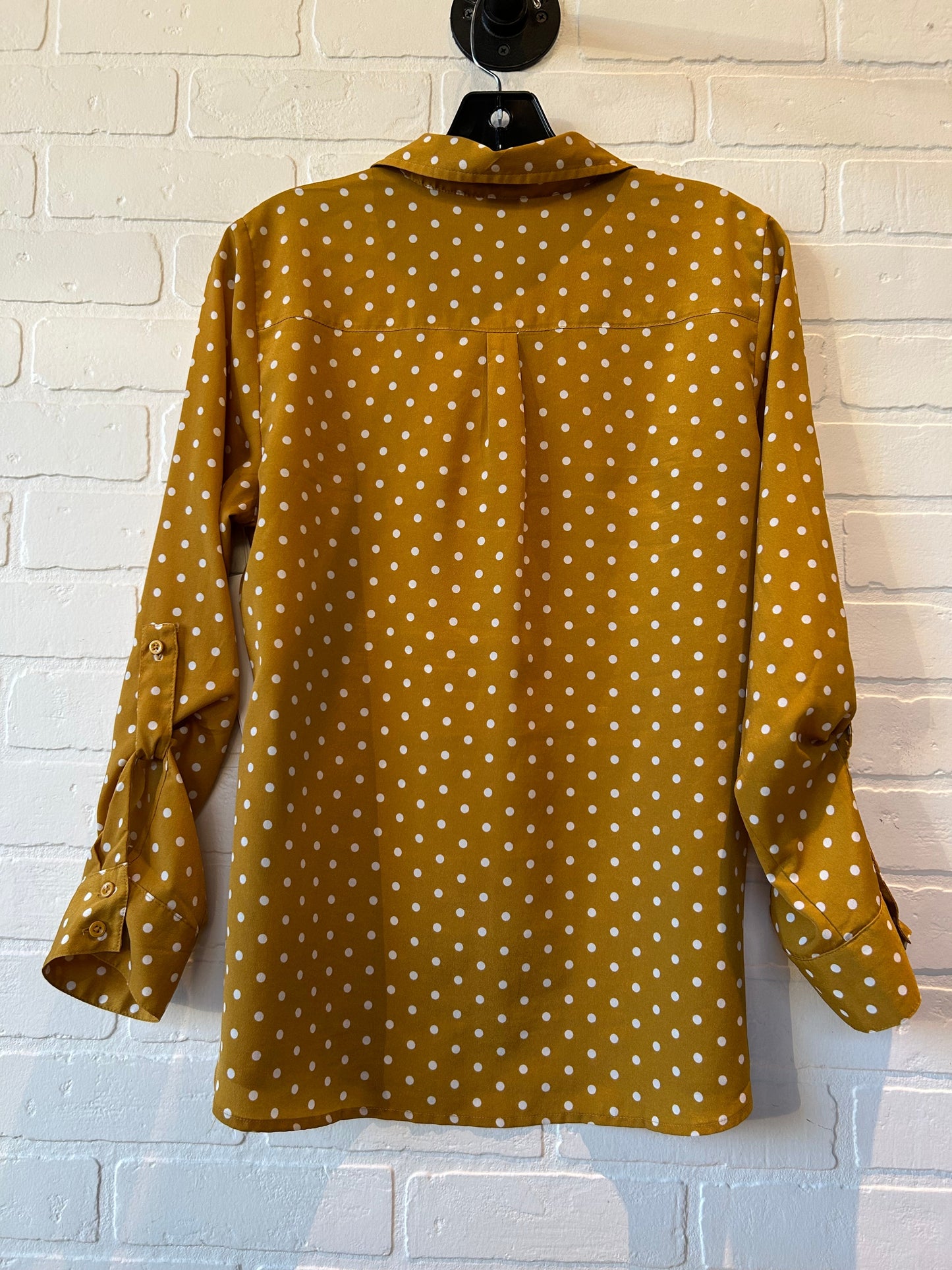 Top Long Sleeve By Ann Taylor In Yellow, Size: Mp