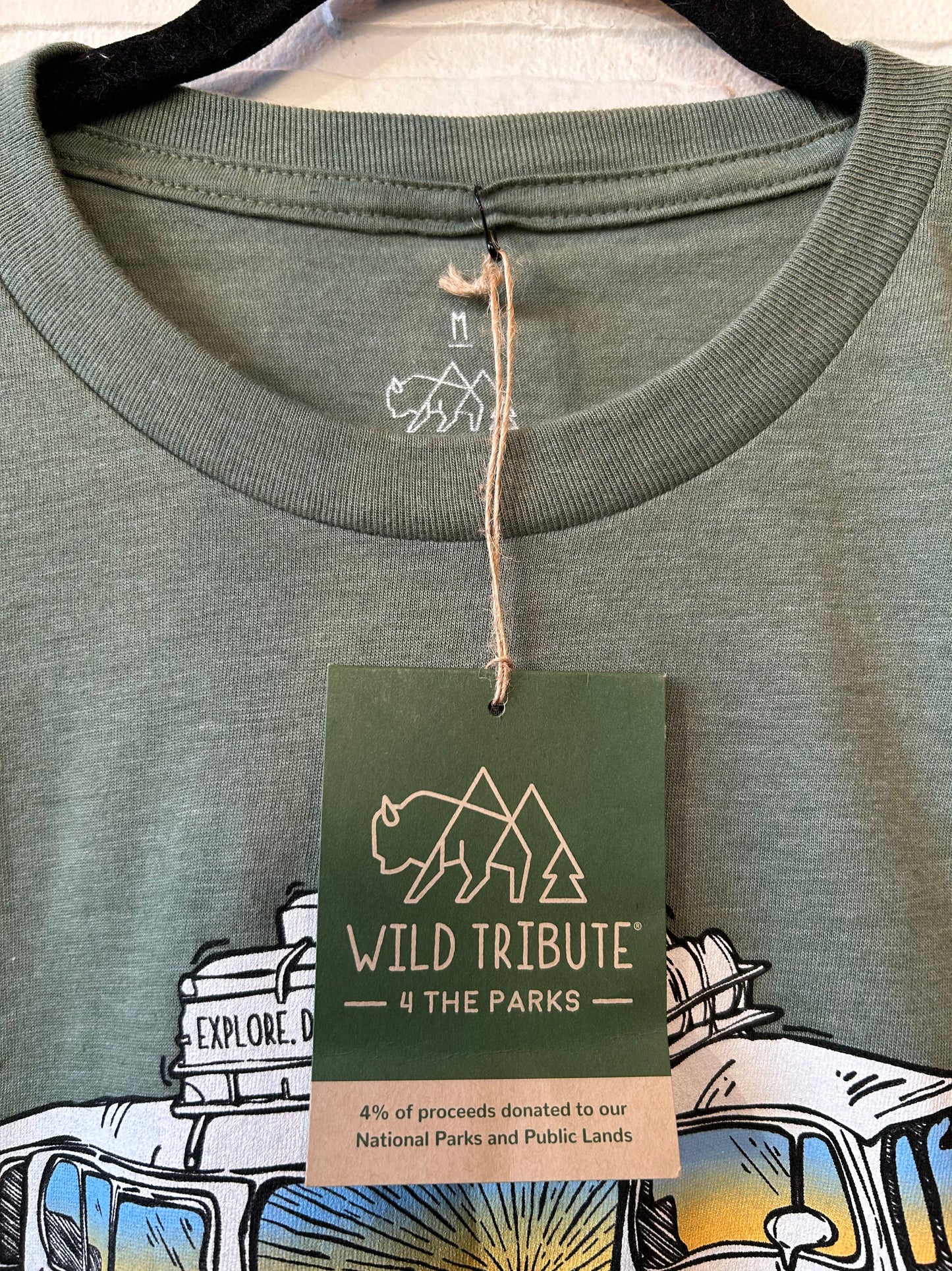 Top Short Sleeve Basic By WILD TRIBUTE In Green, Size: M