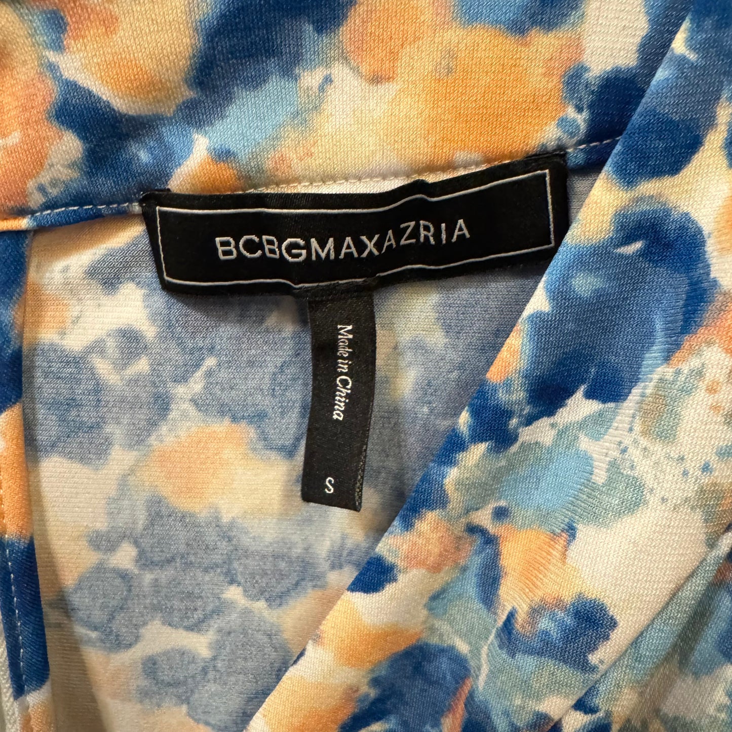 Dress Casual Short By Bcbgmaxazria In Blue & Pink, Size: S