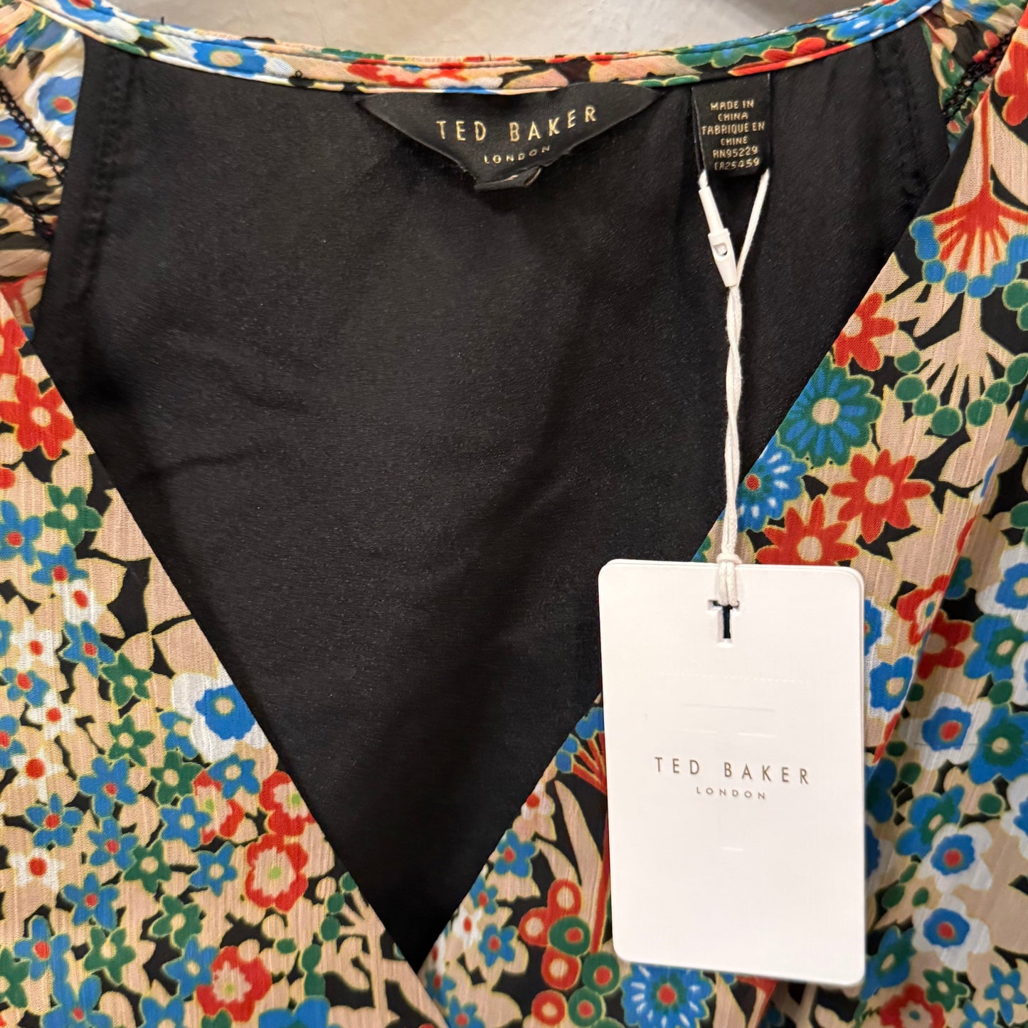 Dress Casual Short By Ted Baker In Black & Green, Size: S