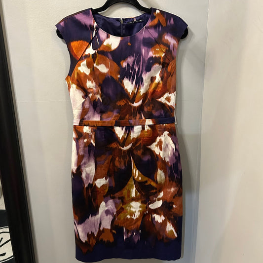 Dress Work By Elie Tahari In Purple & Yellow, Size: M