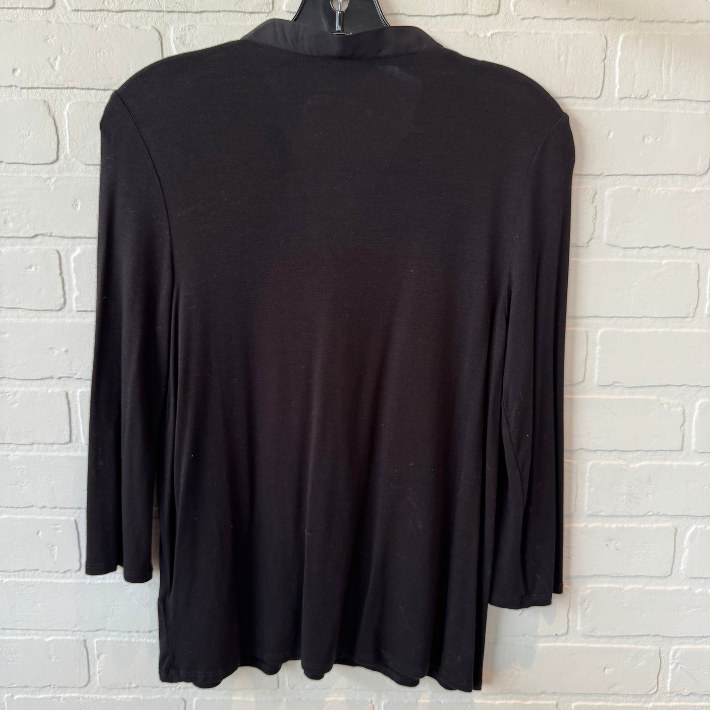 Top 3/4 Sleeve Basic By Cable And Gauge In Black, Size: Xs