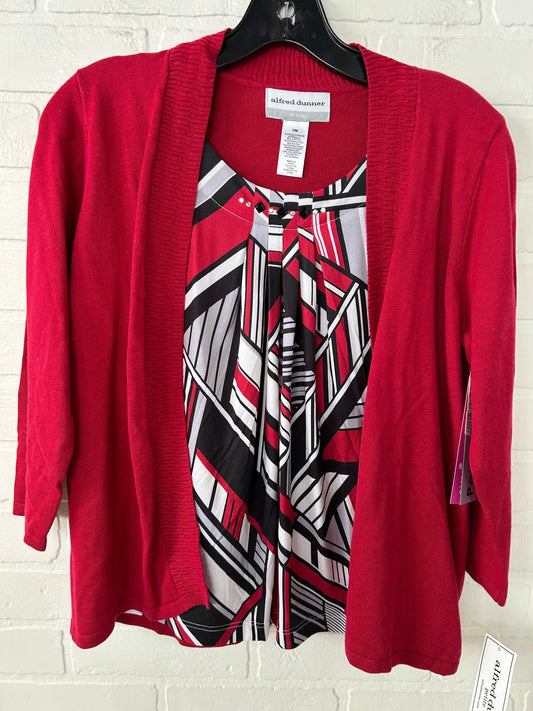 Sweater By Alfred Dunner In Red, Size: Mp