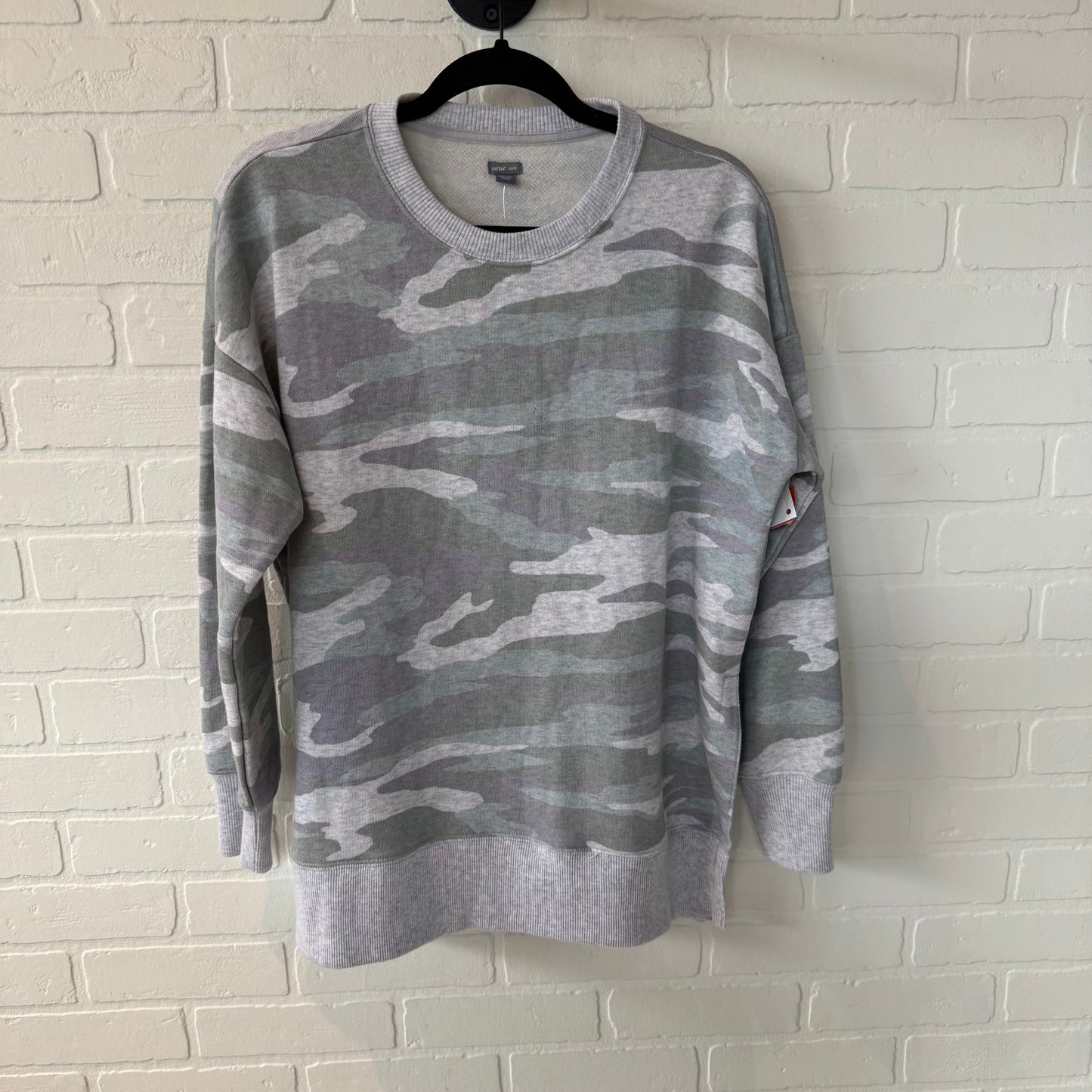 Sweatshirt Crewneck By Aerie In Camouflage Print, Size: Xs