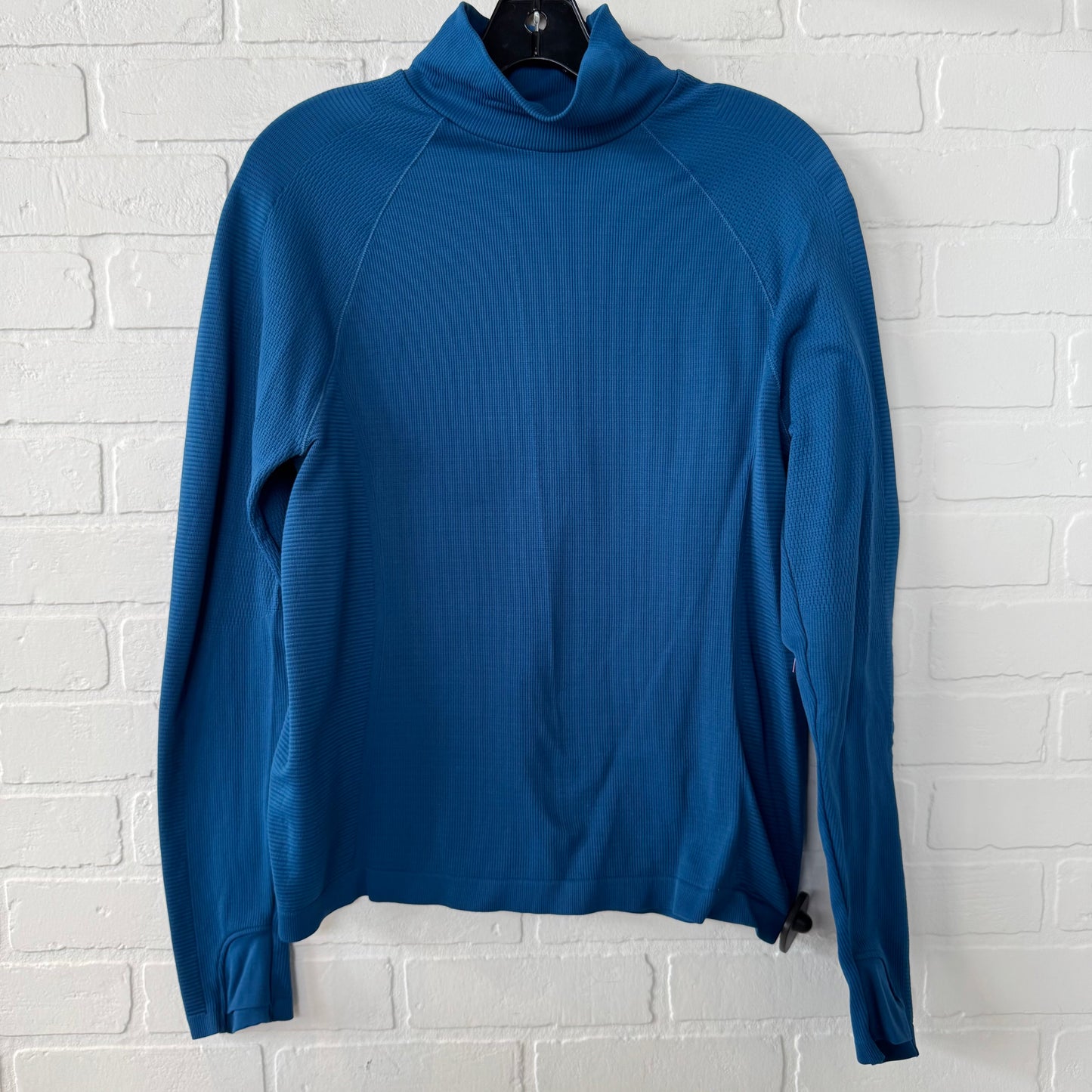 Athletic Top Long Sleeve Collar By Athleta In Blue, Size: Xl