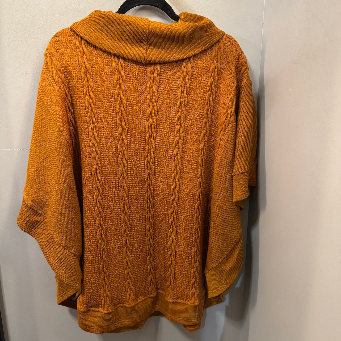 Poncho By Simple In Orange, Size: Xl