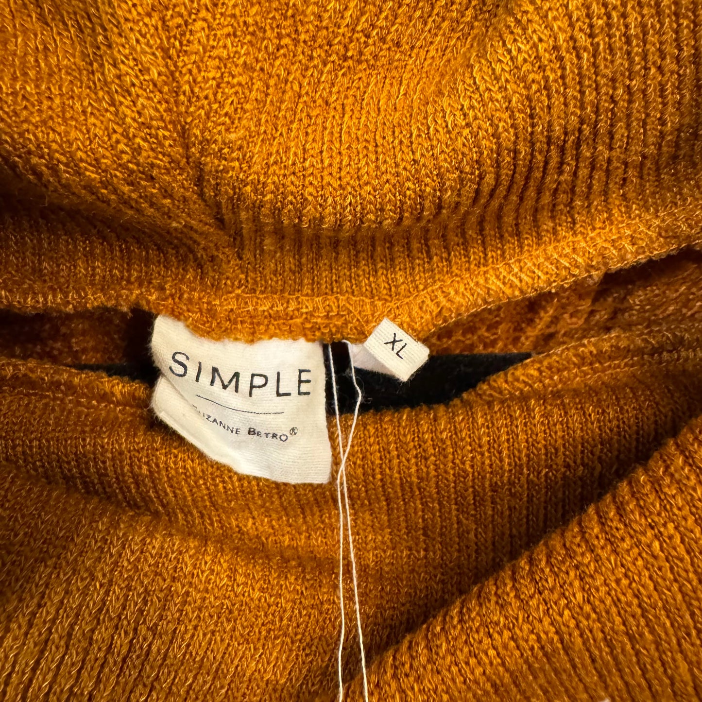 Poncho By Simple In Orange, Size: Xl