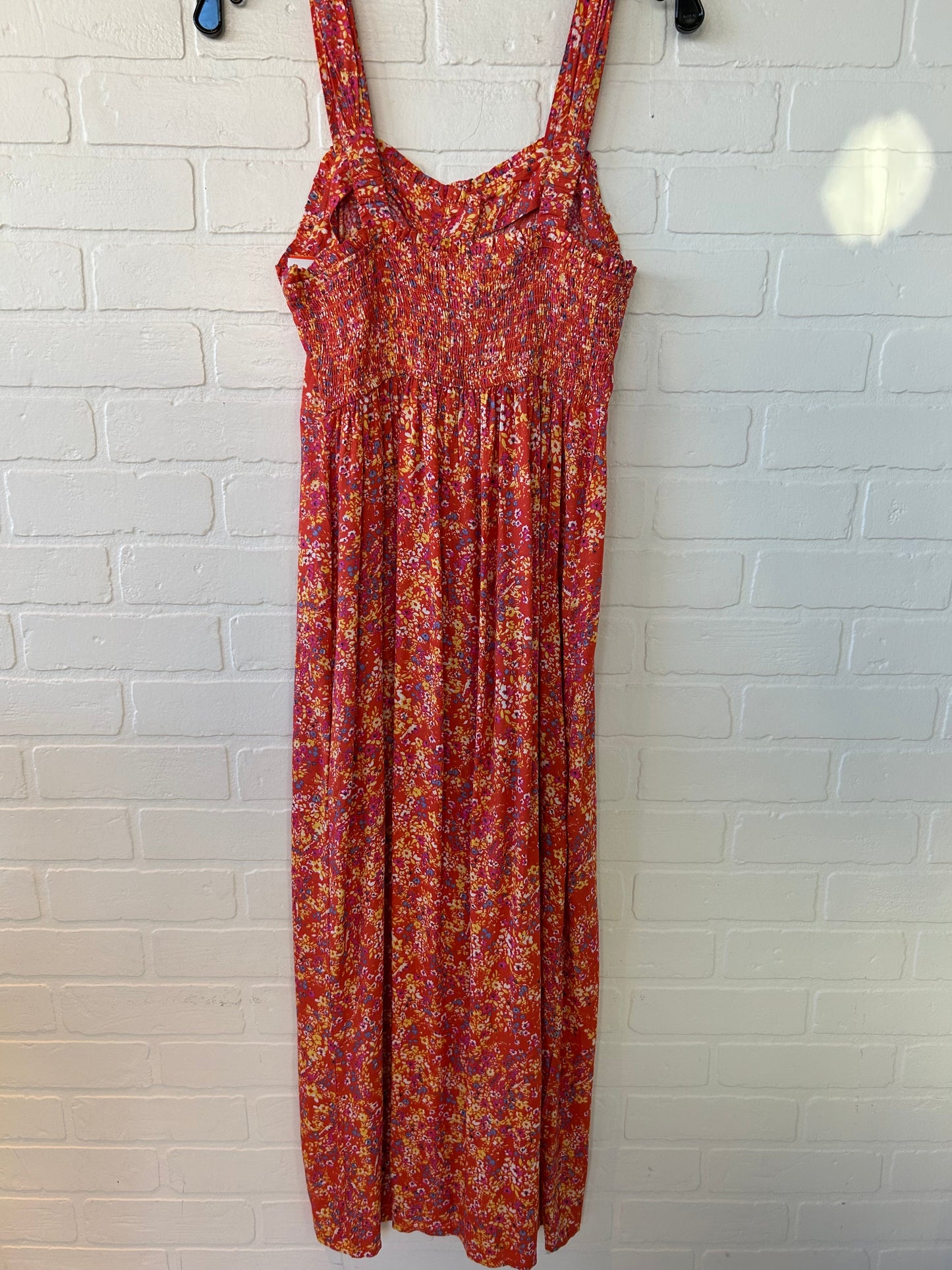 Dress Casual Midi By Japna In Orange & Pink, Size: M