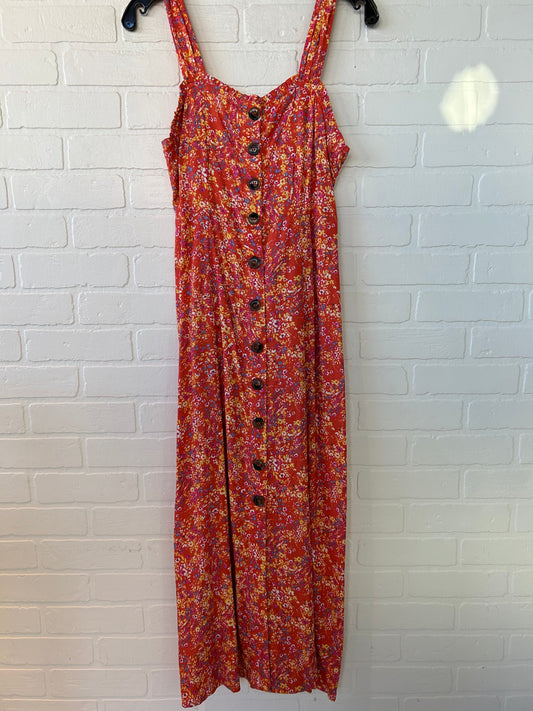 Dress Casual Midi By Japna In Orange & Pink, Size: M