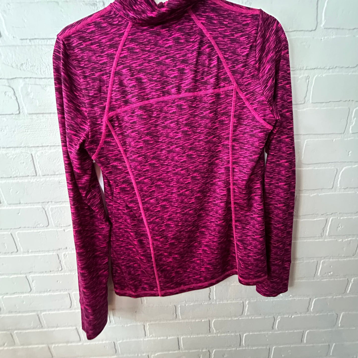 Athletic Top Long Sleeve Collar By Xersion In Pink, Size: M