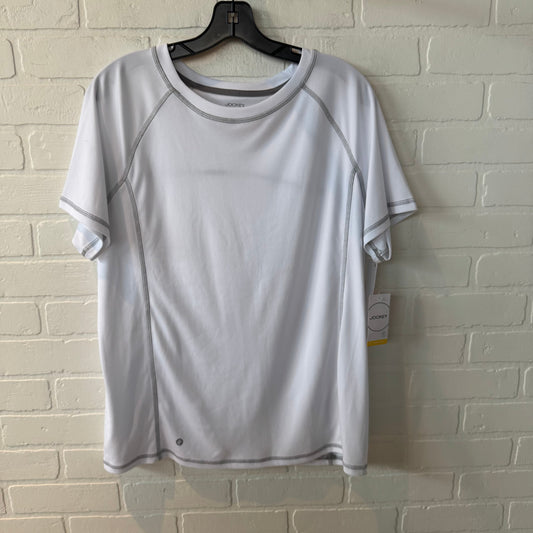 Athletic Top Short Sleeve By Jockey In White, Size: Xl