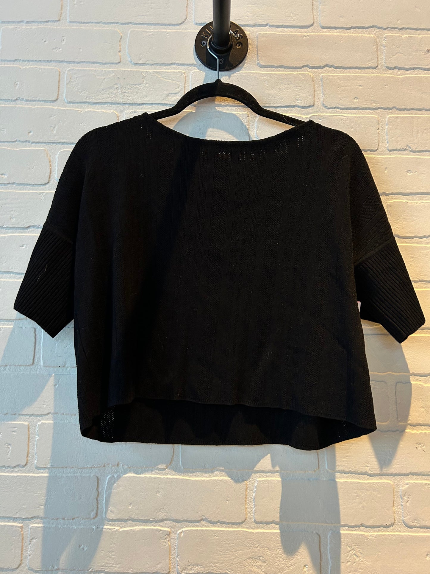 Top Short Sleeve By Rag And Bone In Black, Size: M