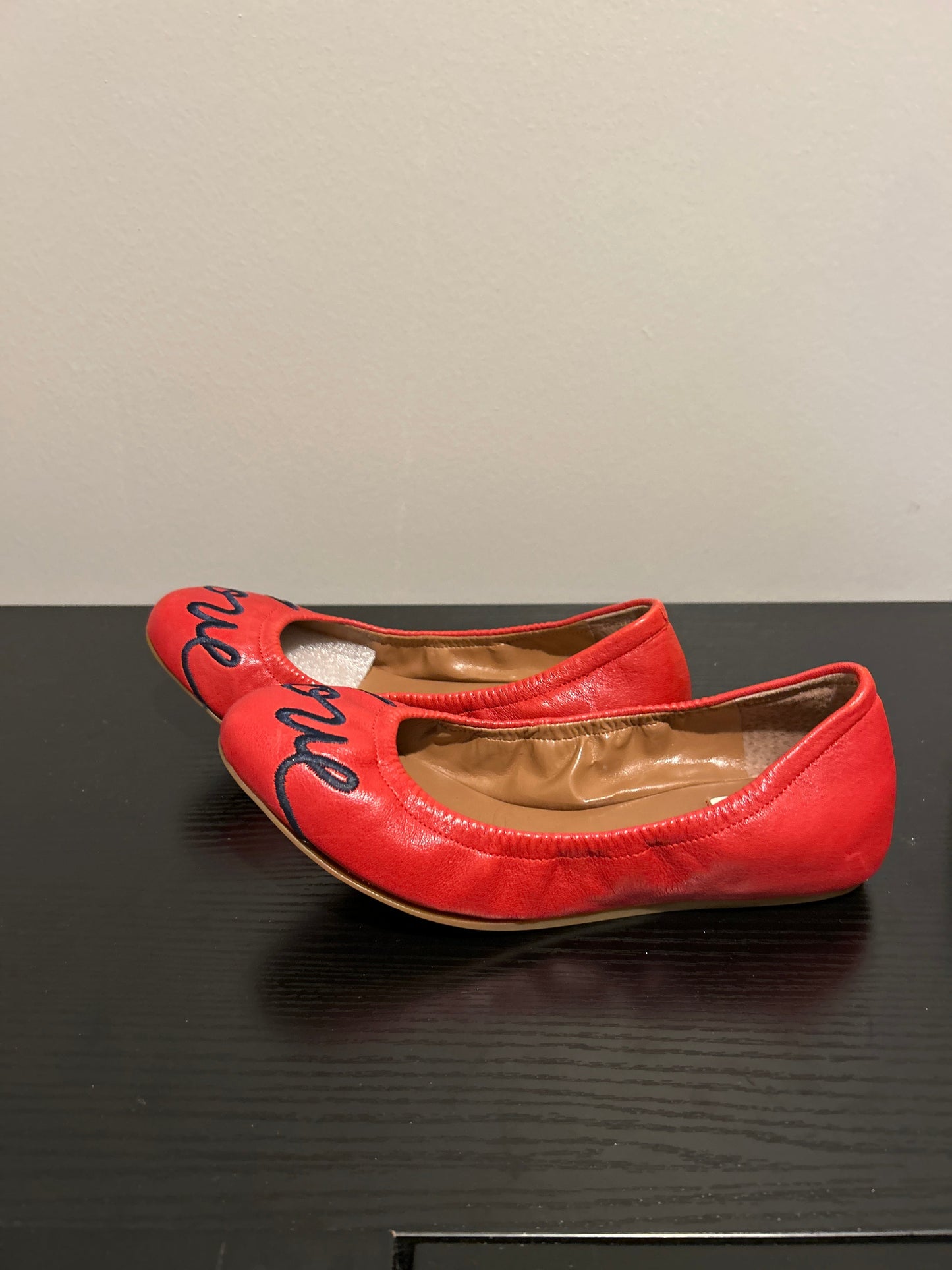 Shoes Flats By Ed Ellen Degeneres In Red, Size: 6.5