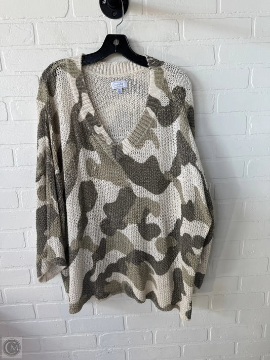 Sweater By Mudpie In Camouflage Print, Size: M