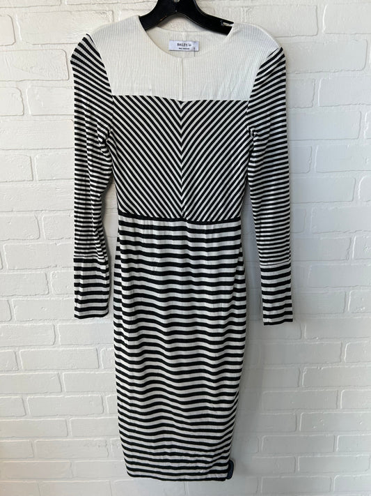 Dress Casual Midi By Bailey 44 In Grey & White, Size: S