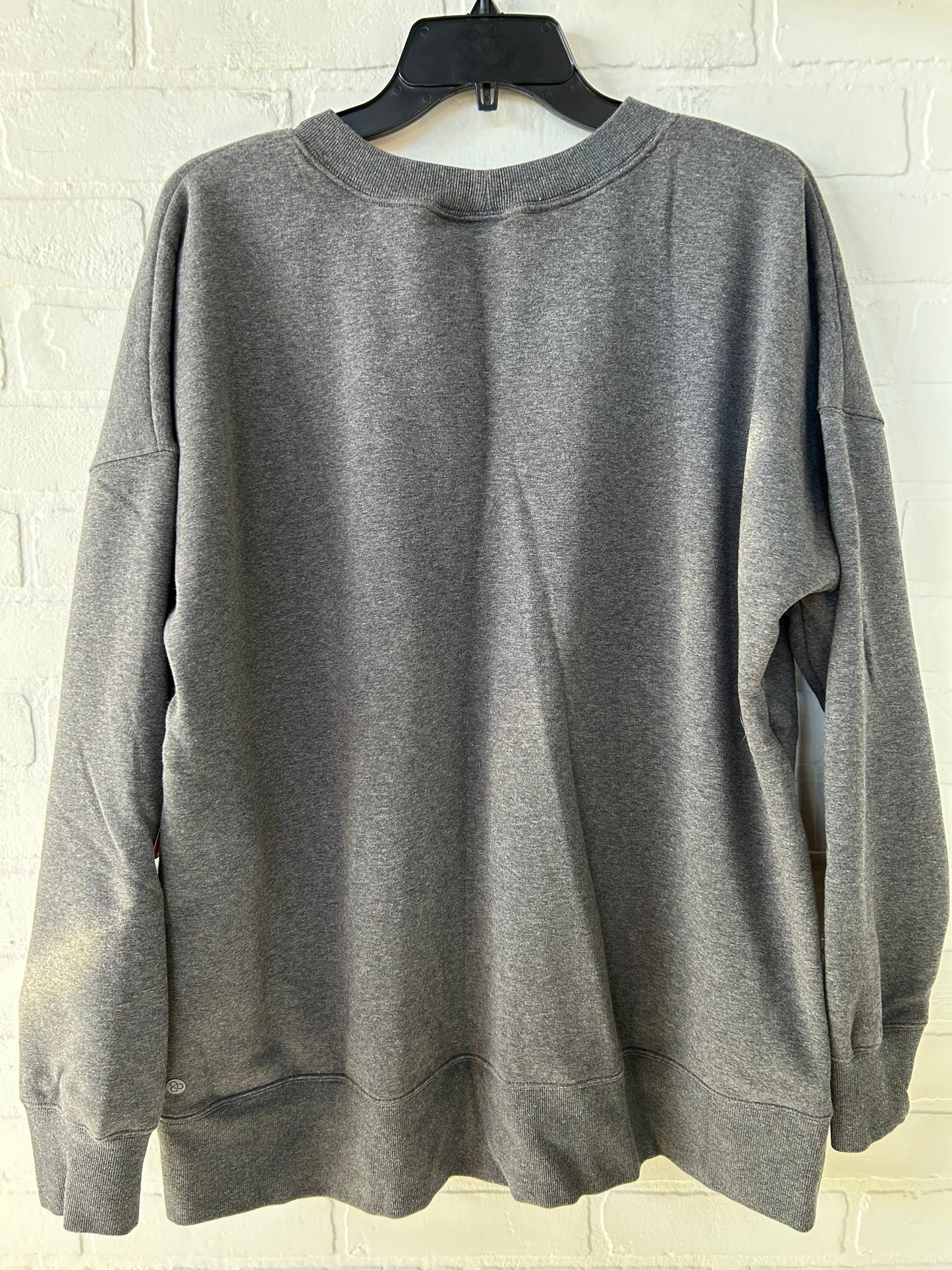 Athletic Sweatshirt Crewneck By Zella In Grey, Size: Xl