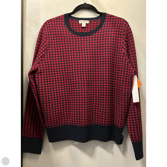 Sweater By Brooks Brothers In Blue & Red, Size: Xl