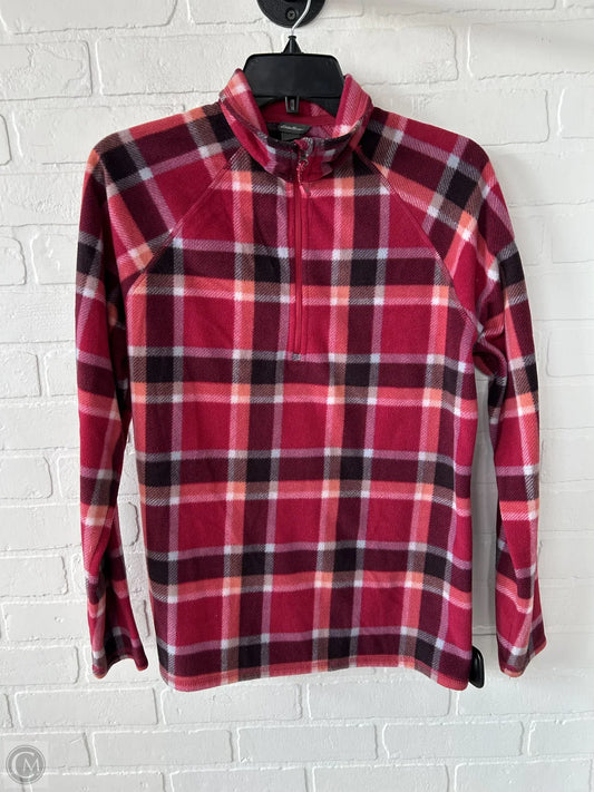 Jacket Fleece By Eddie Bauer In Red, Size: M