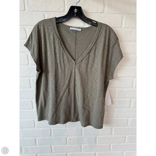 Top Short Sleeve By Michael Stars In Green, Size: Osfm