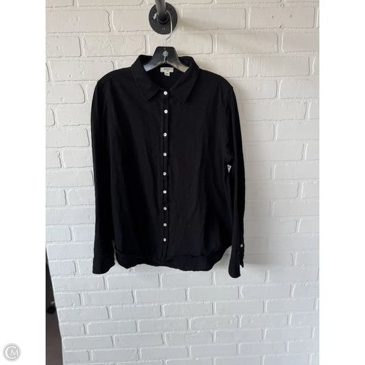 Top Long Sleeve By Dylan In Black, Size: S