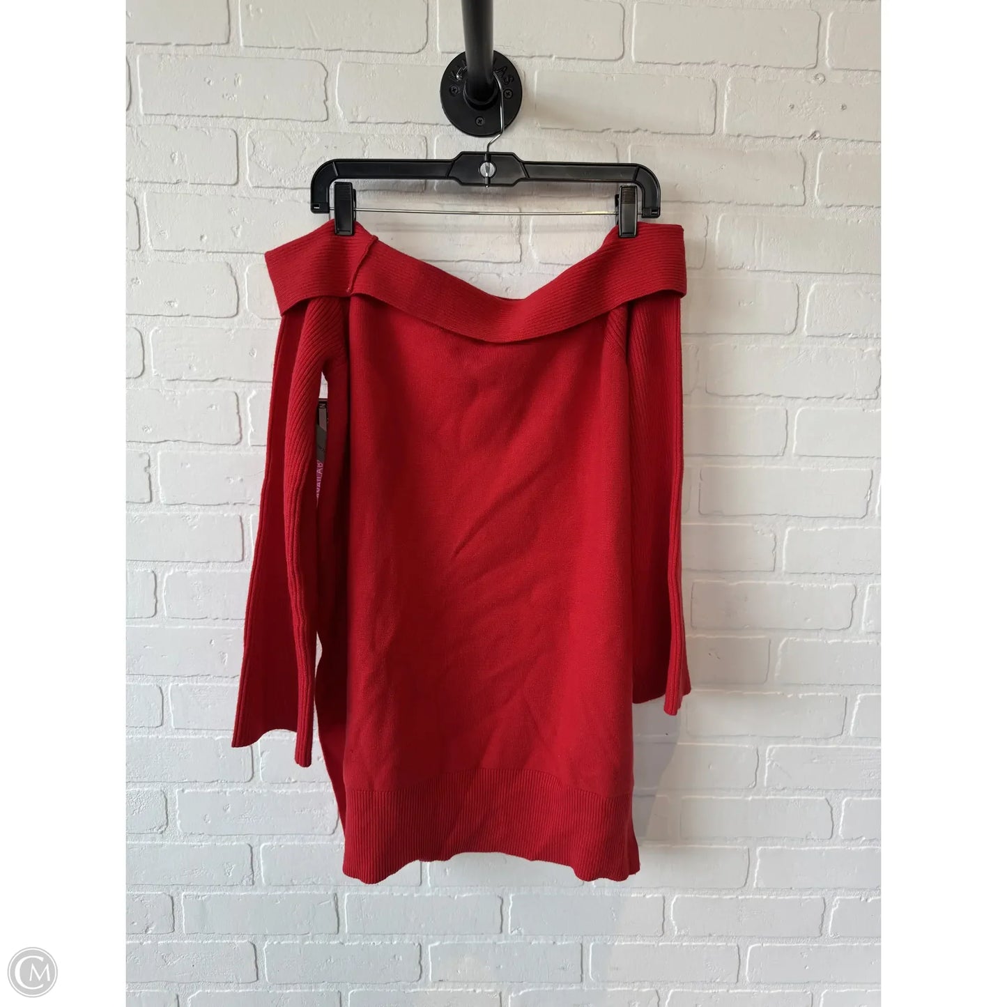 Sweater By Anthropologie In Red, Size: 1x