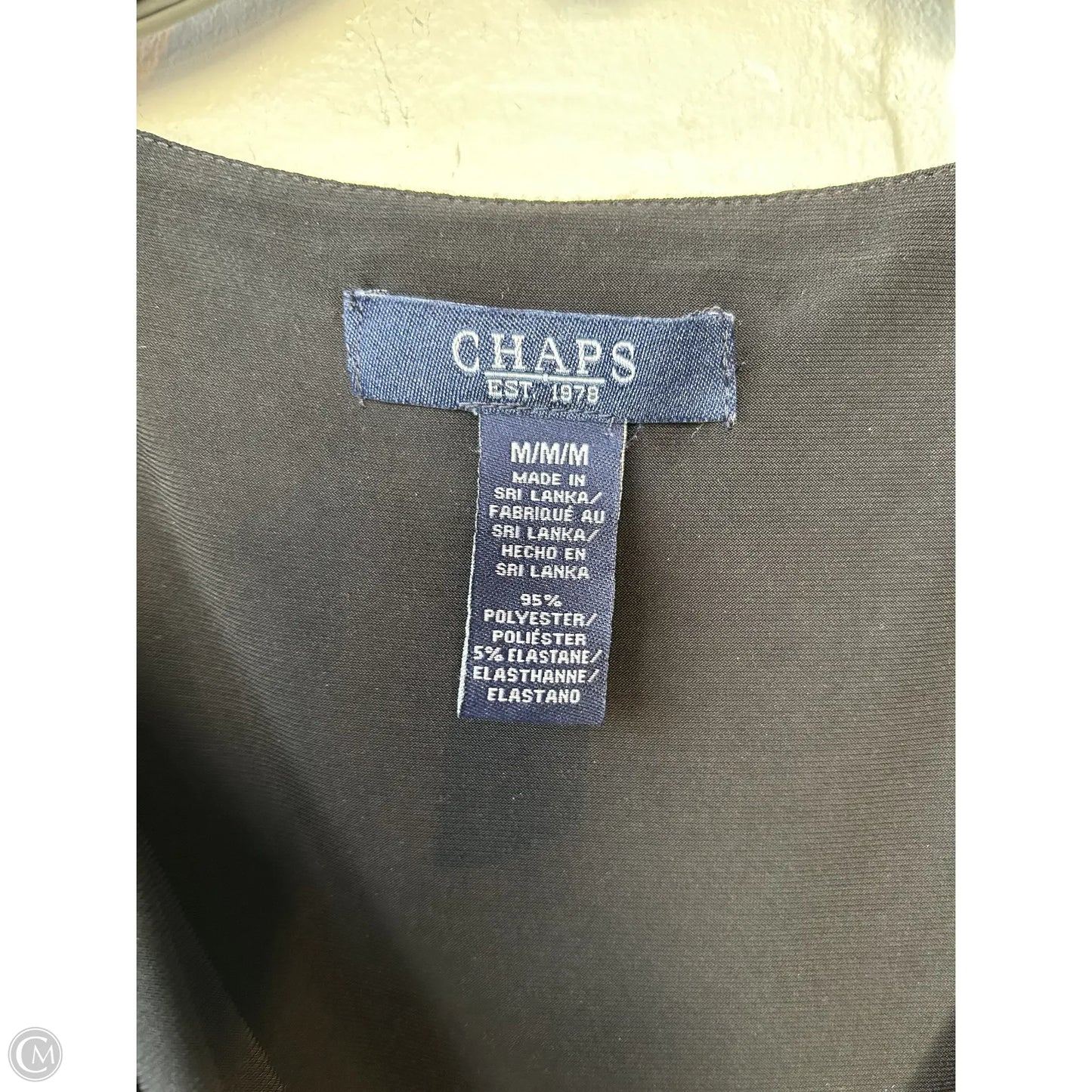 Dress Casual Short By Chaps In Black, Size: M