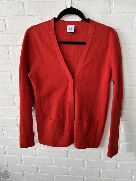 Sweater Cardigan By Cabi In Red, Size: S