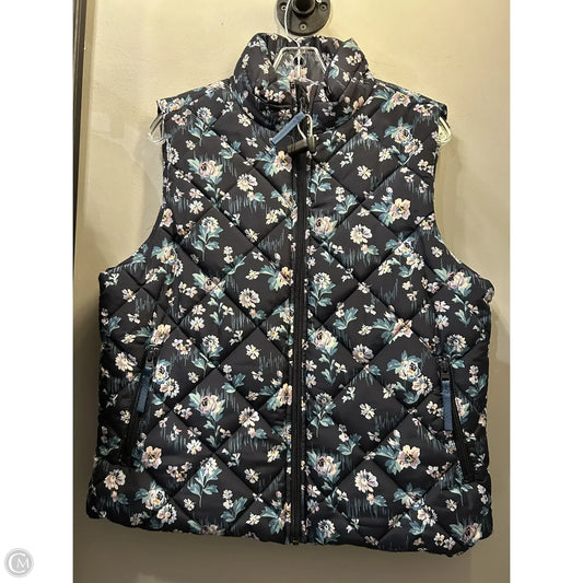 Vest Puffer & Quilted By Vera Bradley In Blue, Size: L