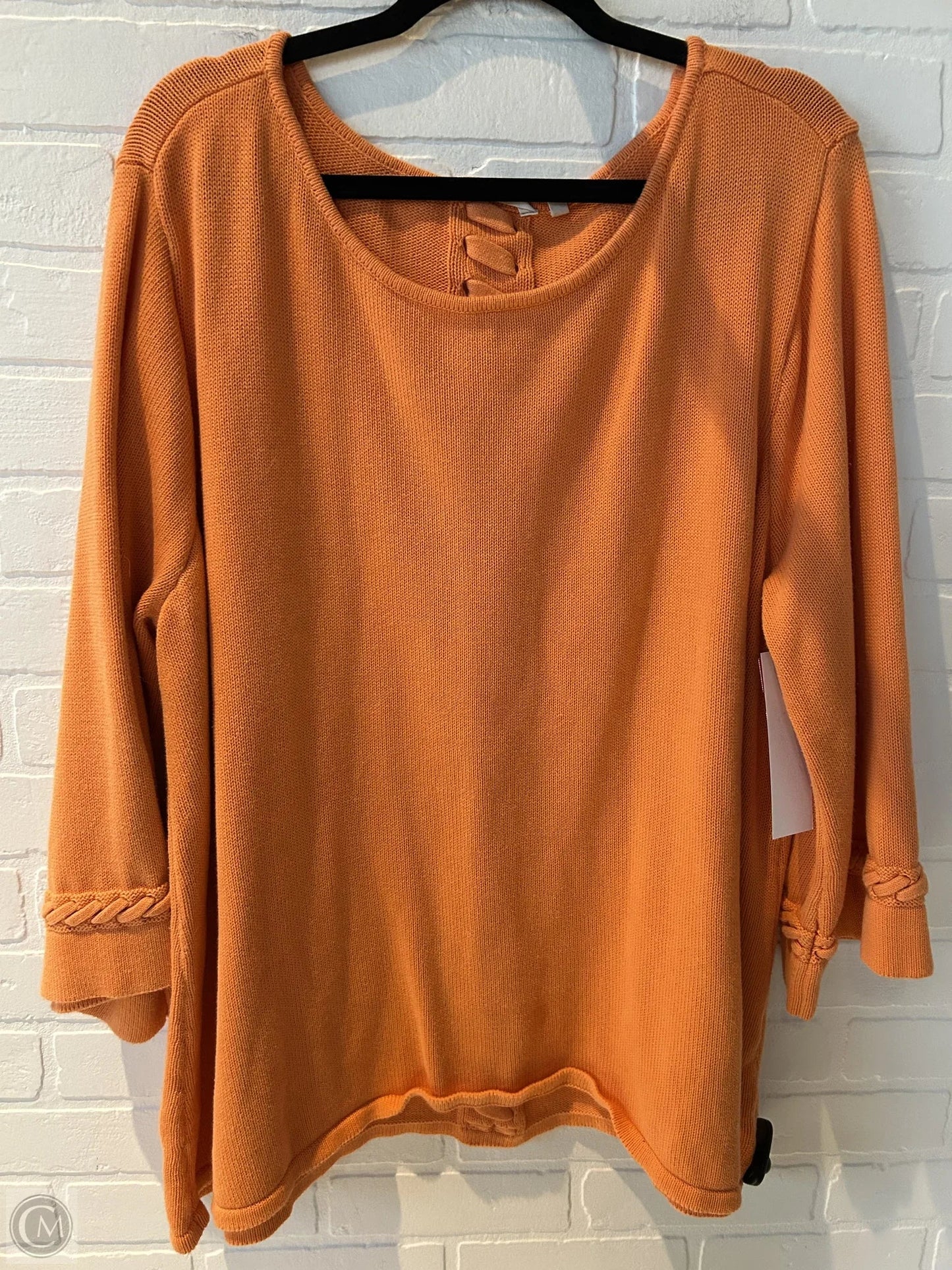 Sweater By Soft Surroundings In Orange, Size: 3x