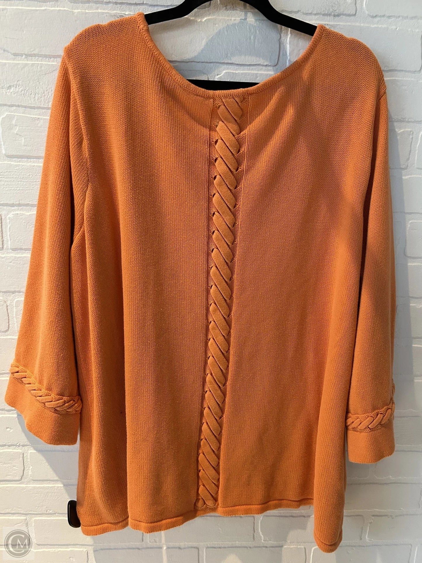 Sweater By Soft Surroundings In Orange, Size: 3x