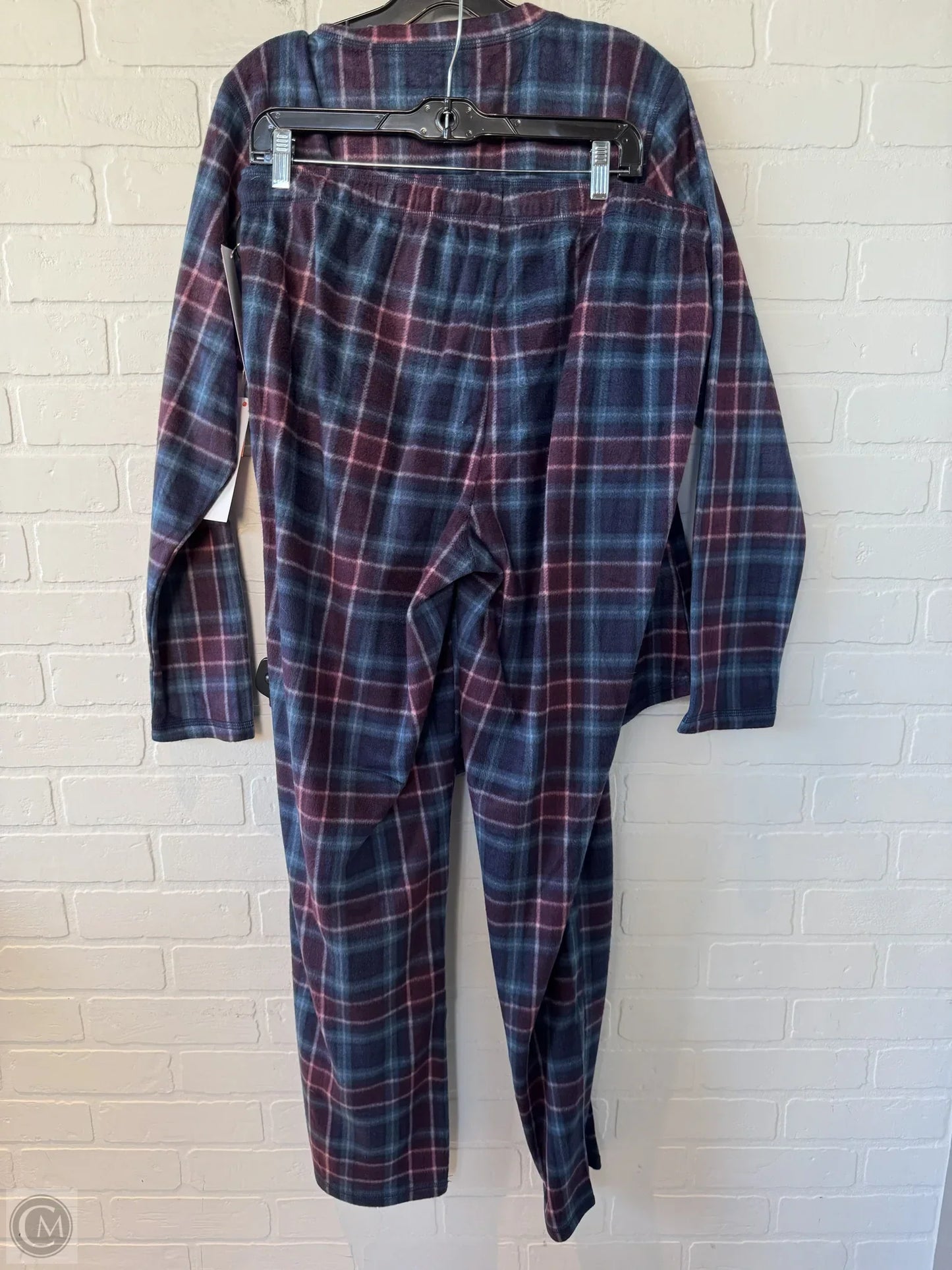 Pajamas 2pc By Eddie Bauer In Blue & Red, Size: L