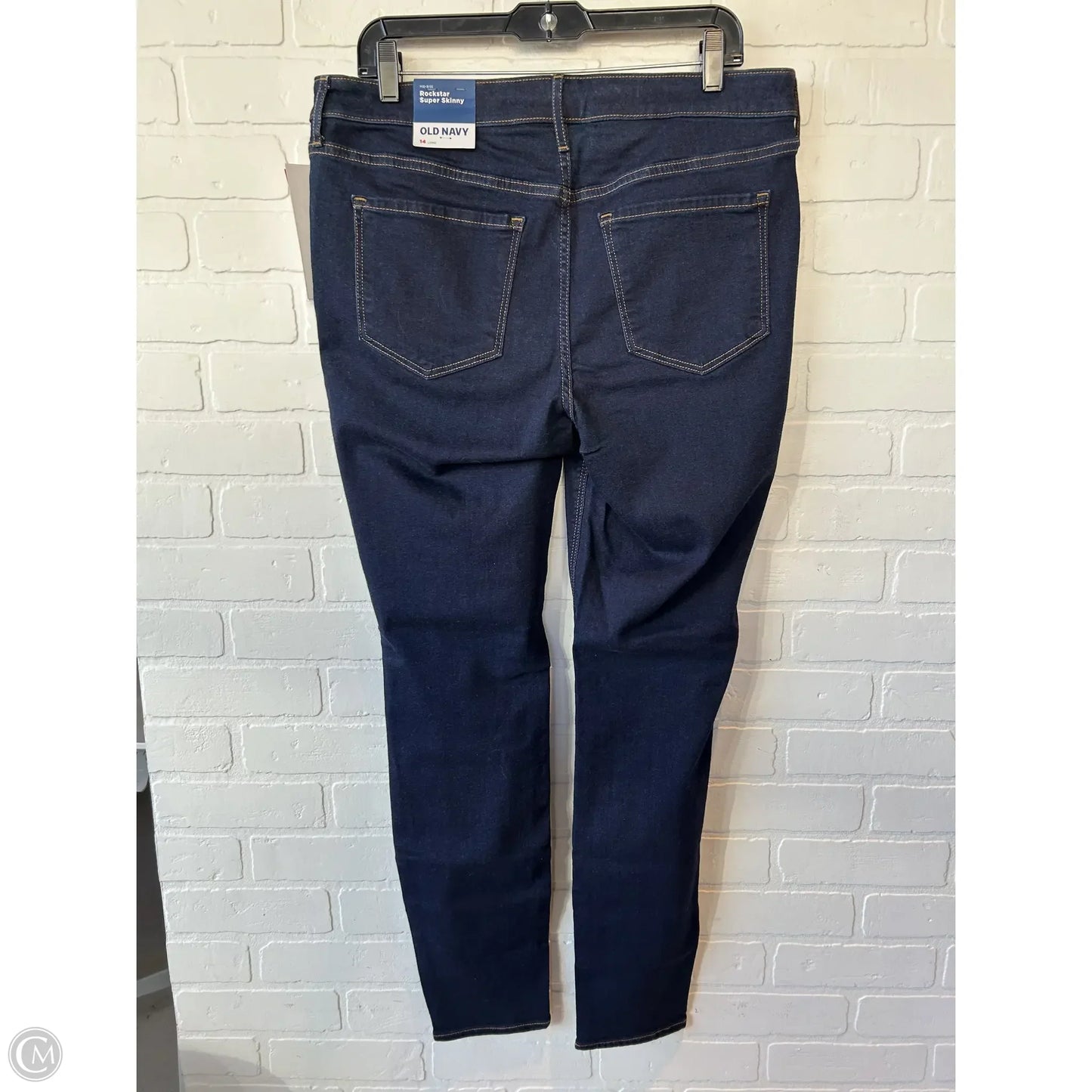 Jeans Skinny By Old Navy In Blue Denim, Size: 14l