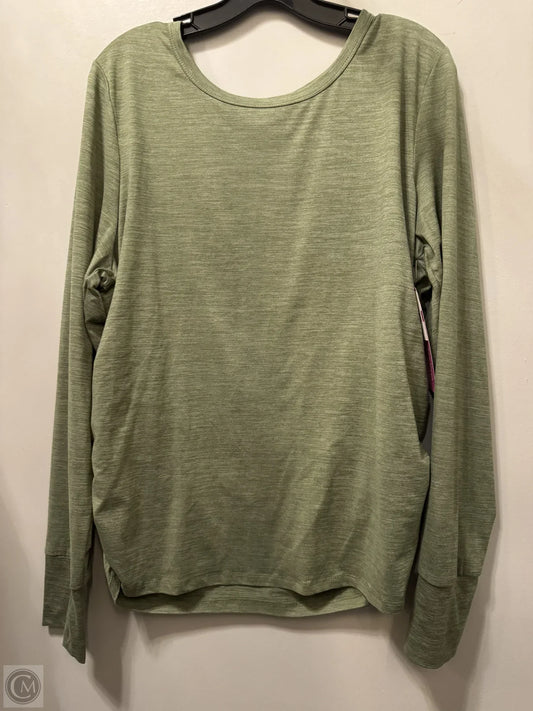 Athletic Top Long Sleeve Crewneck By Torrid In Green, Size: 2x