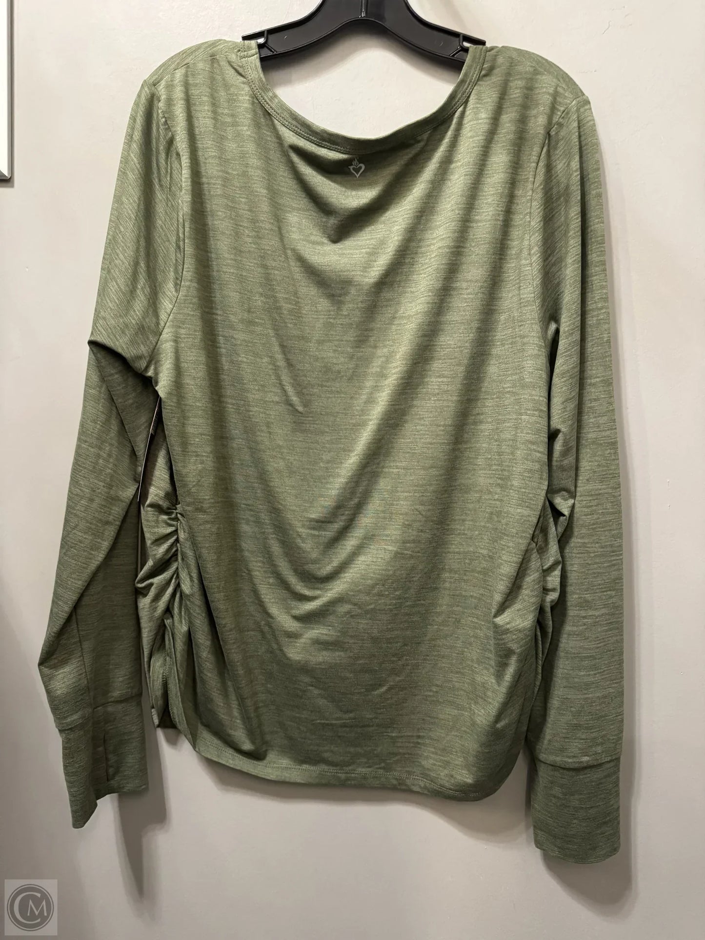 Athletic Top Long Sleeve Crewneck By Torrid In Green, Size: 2x