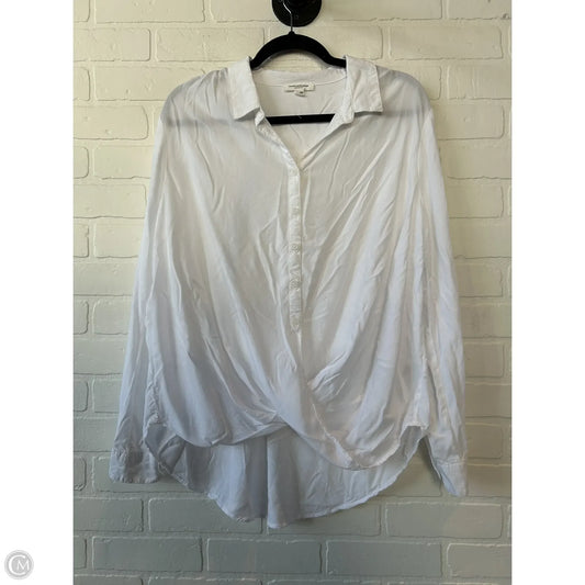 Top Long Sleeve By Beachlunchlounge In White, Size: Xl