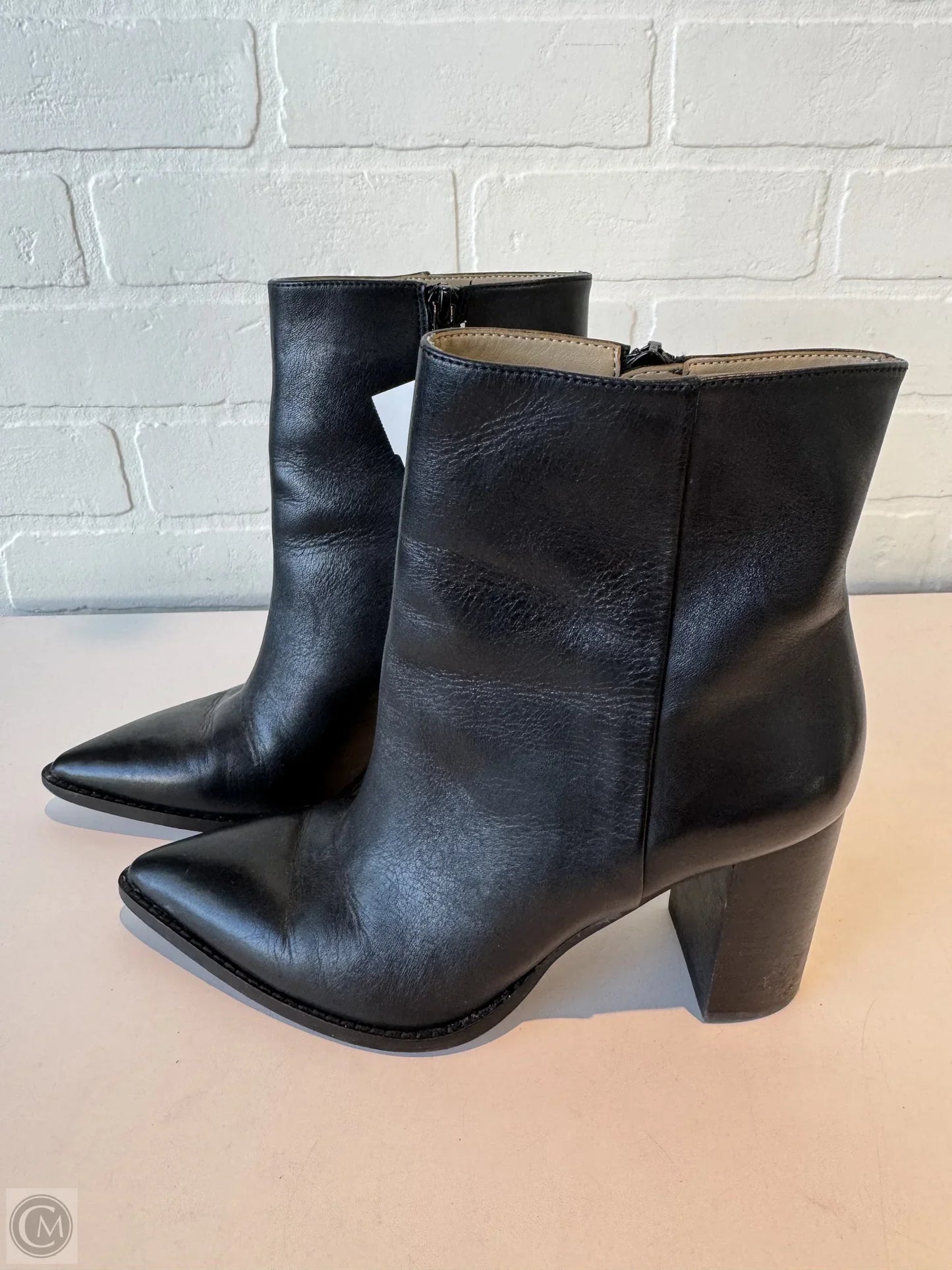 Boots Ankle Heels By Ann Taylor In Black, Size: 6.5