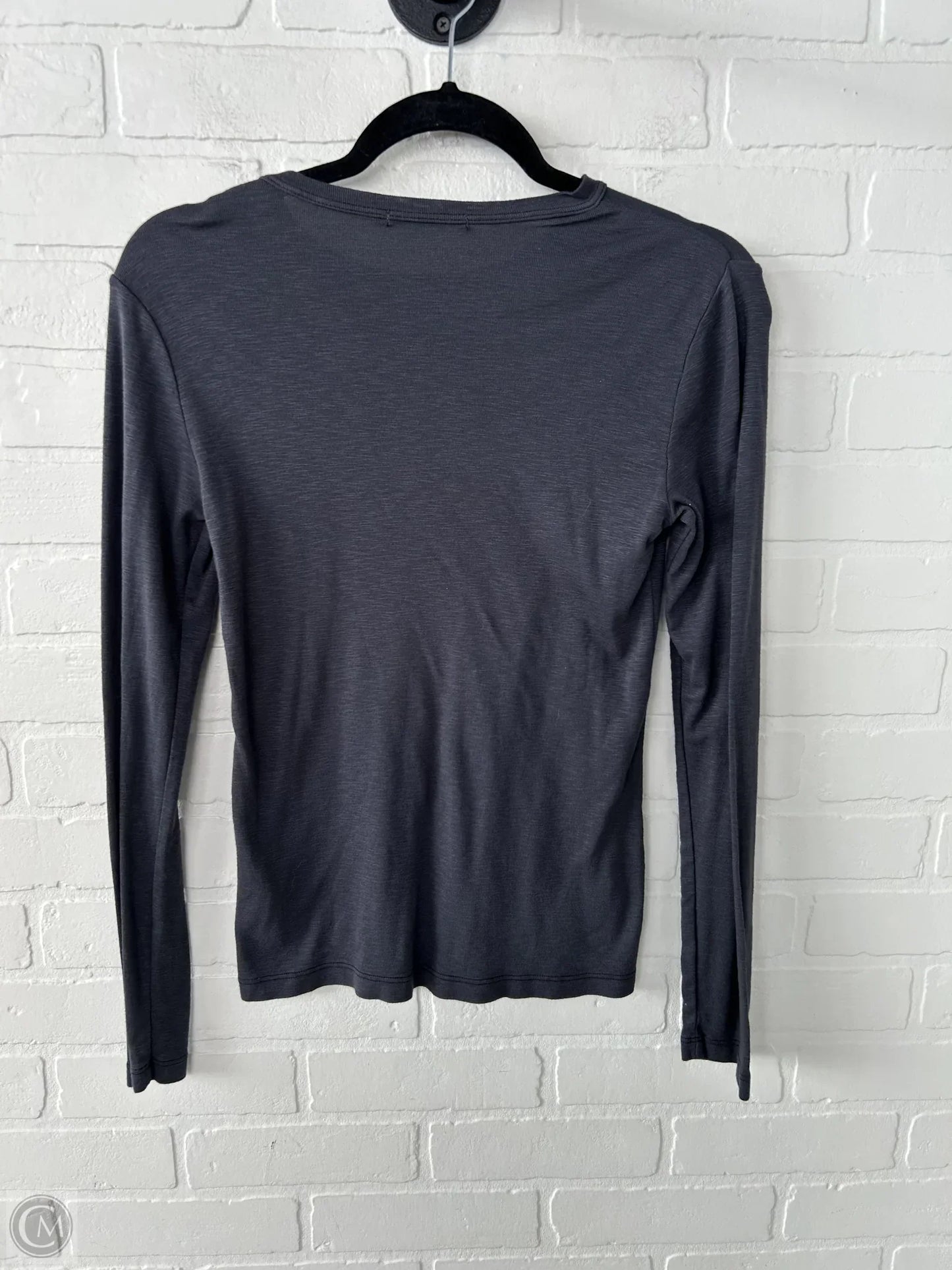 Top Long Sleeve Basic By Michael Stars In Grey, Size: Osfm