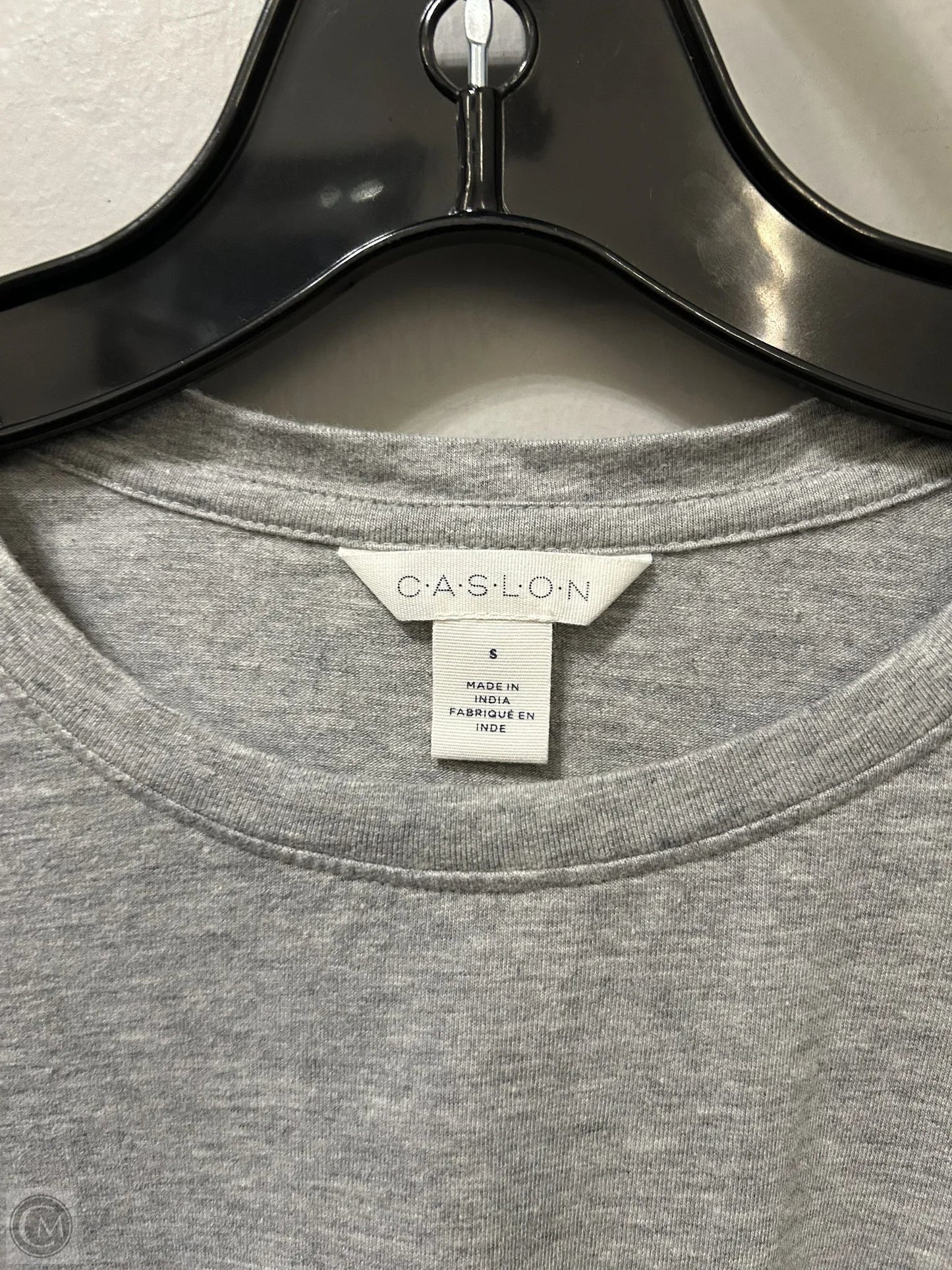 Top Long Sleeve Basic By Caslon In Grey, Size: S