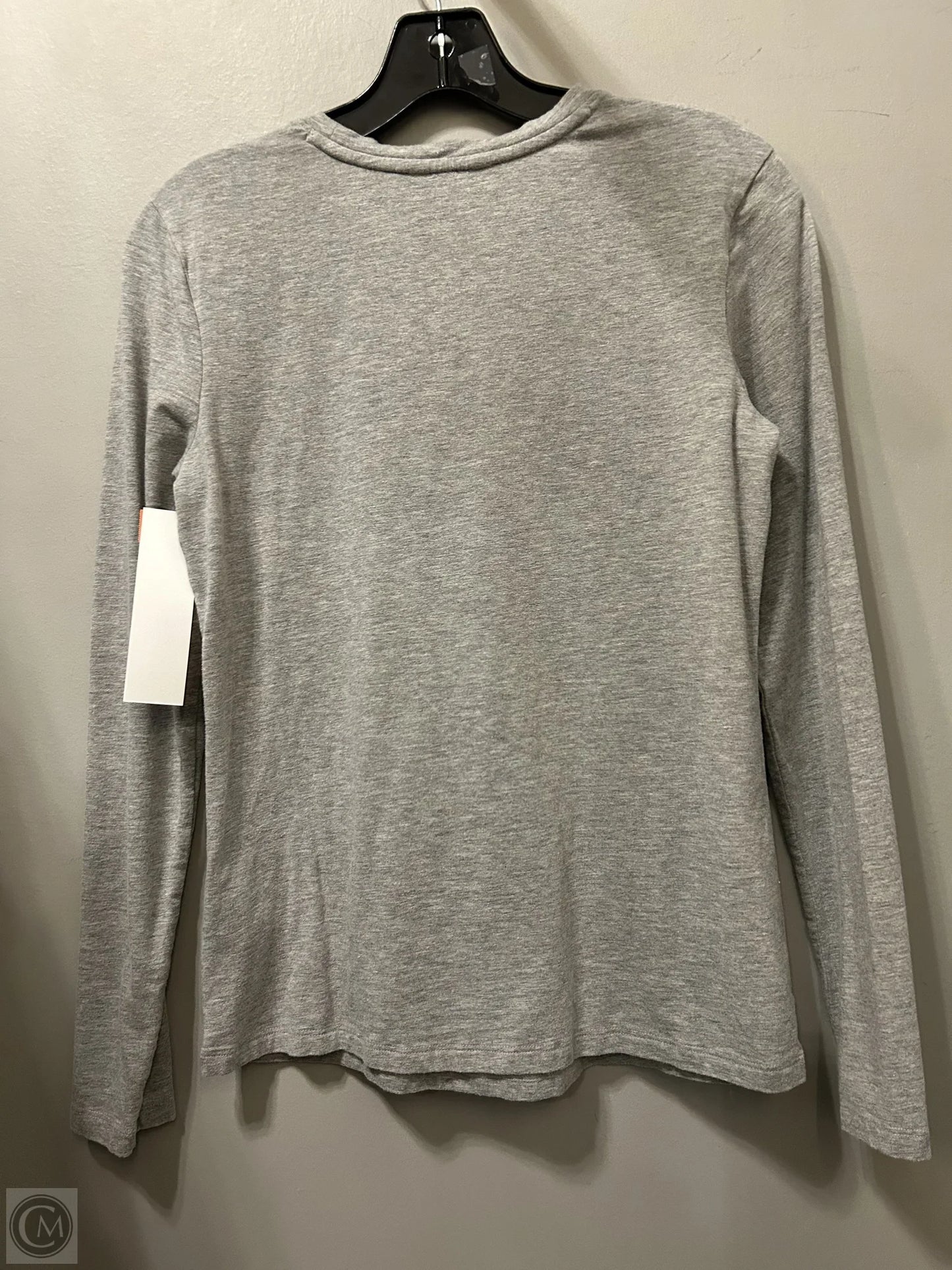 Top Long Sleeve Basic By Caslon In Grey, Size: S