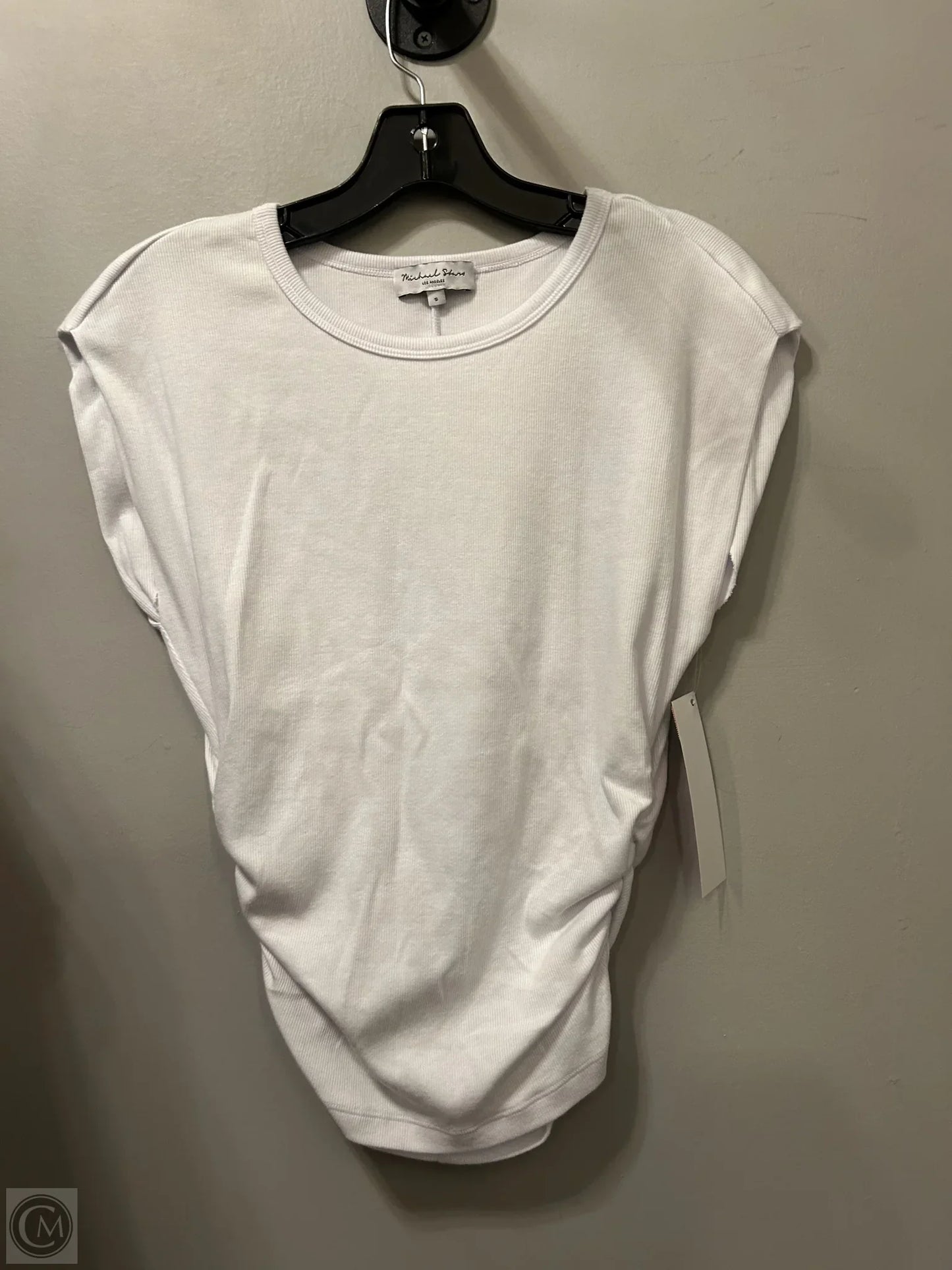 Top Short Sleeve By Michael Stars In White, Size: S