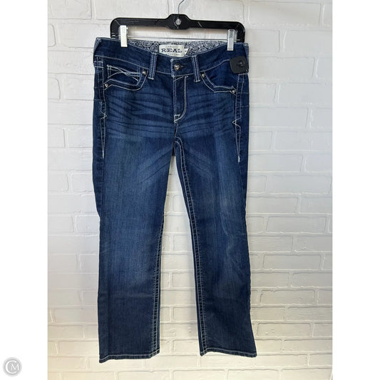 Jeans Boot Cut By Ariat In Blue Denim, Size: 10