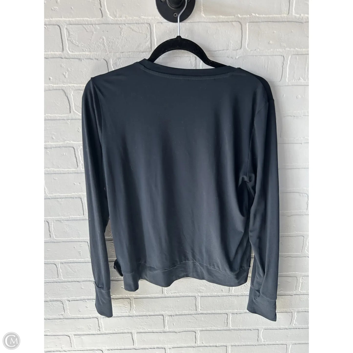 Athletic Top Long Sleeve Crewneck By Lukka In Black, Size: S