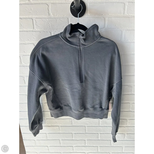 Sweatshirt Collar By Abercrombie And Fitch In Grey, Size: S