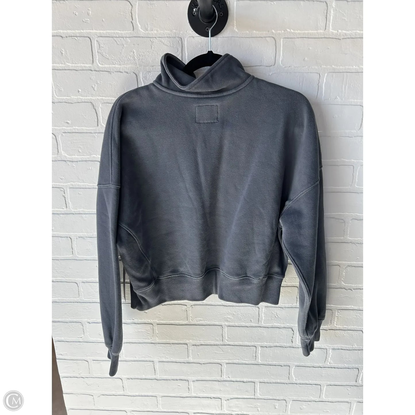 Sweatshirt Collar By Abercrombie And Fitch In Grey, Size: S