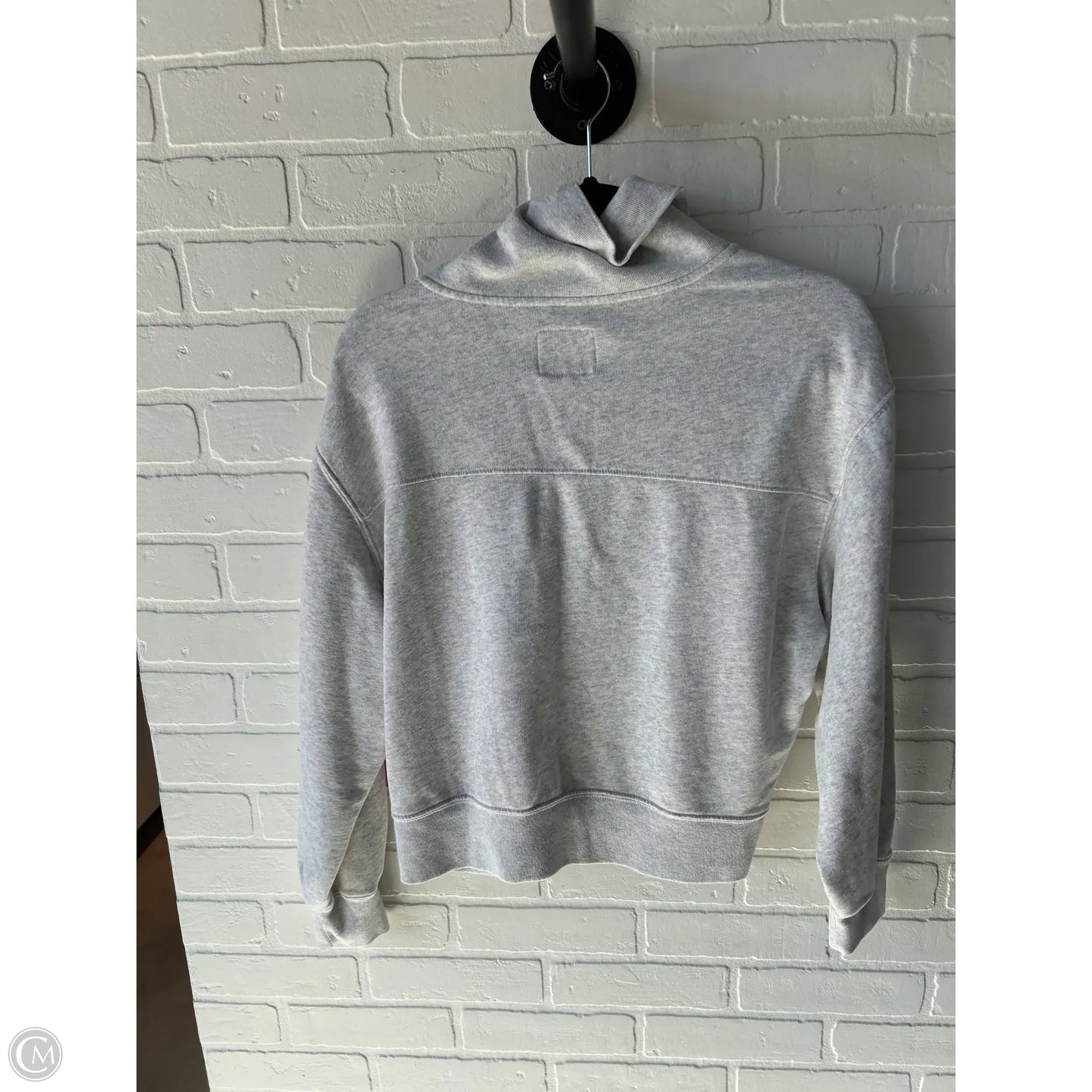 Sweatshirt Collar By Abercrombie And Fitch In Grey, Size: L