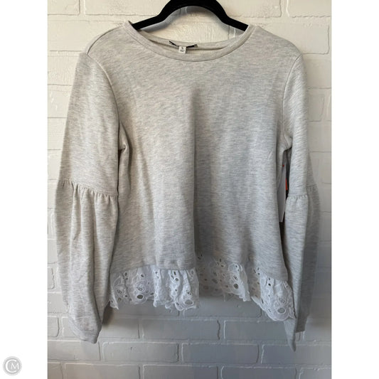 Sweatshirt Crewneck By Francesca's In Cream, Size: S