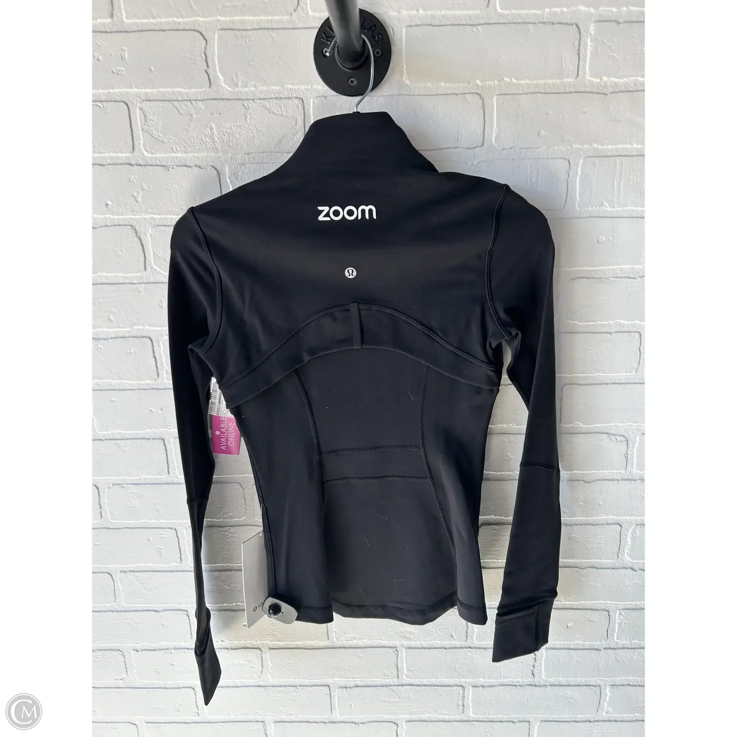 Athletic Jacket By Lululemon In Black, Size: Xs