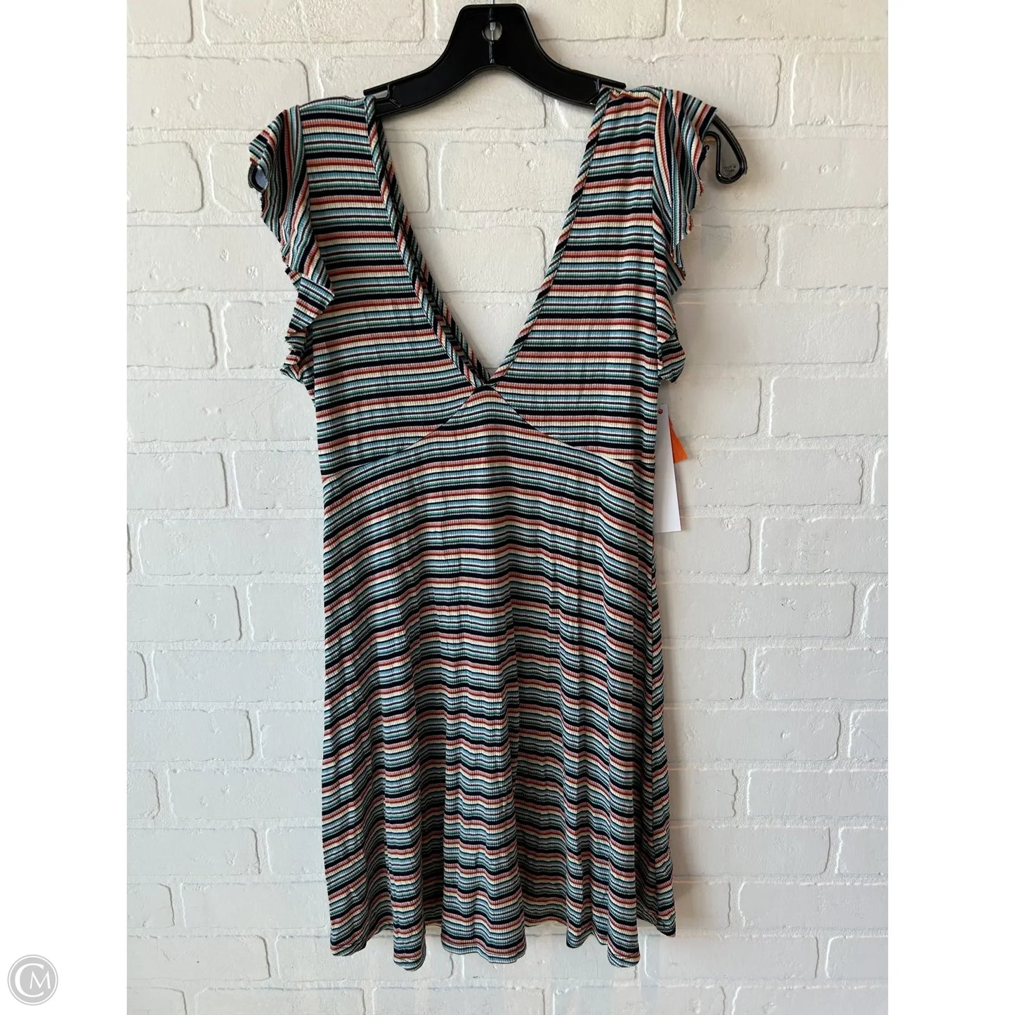 Dress Casual Short By Wild Fable In Blue & Orange, Size: M