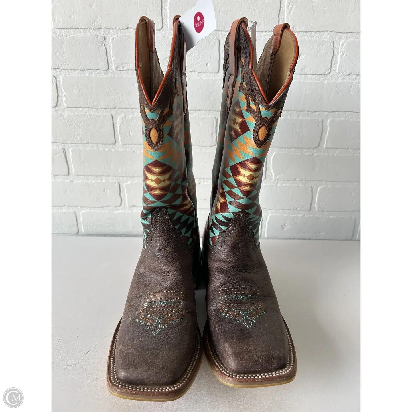 Boots Western By CINCH In Brown & Orange, Size: 10